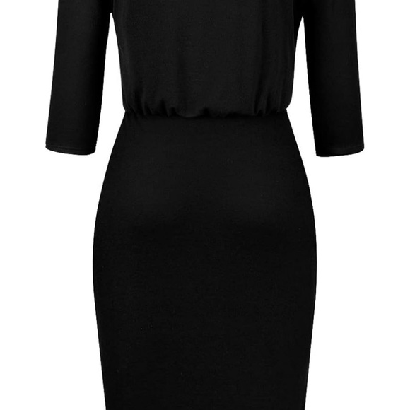 NWT Moyabo Women's 3/4 Sleeve dress with pockets SZ XL - Picture 3 of 11